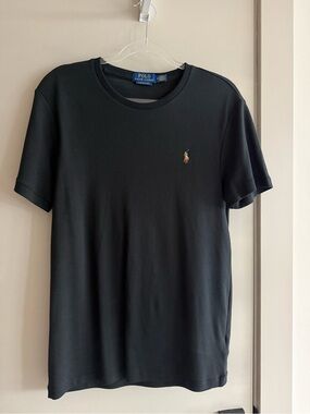 Polo by Ralph Lauren Black Short Sleeve Crewneck Tee with Pony Logo